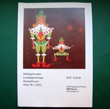 DDR Laubsägevorlage Hampelmann Spielzeug Abbügelmuster Holz alt Ostalgie basteln