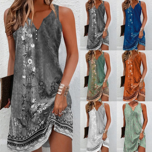 Damen blumen sommerkleid - damen,