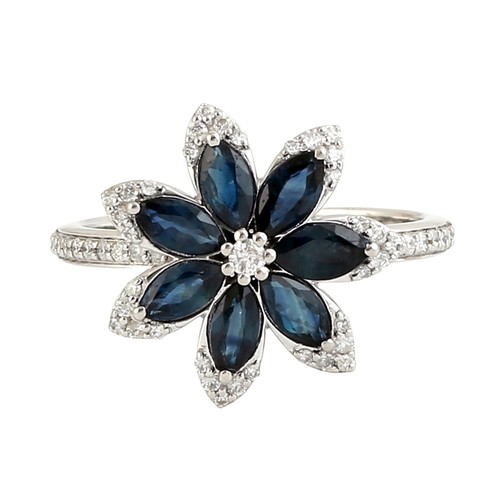 Echter diamant blauer - echter,