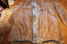 Lackjacke PVC Jacke Regenmantel Regenjacke transparent    XL    #8
