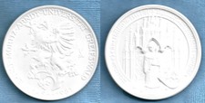 Porzellan-Medaille Greifswald