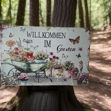 Dekoschild Willkommen im