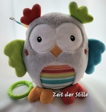 FEHN BABY Spieluhr Eule Uhu Grau & Bunt Schlafe mein Prinzchen schlaf ein