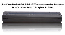 Brother PocketJet PJ-723 Thermotransfer Drucker Bondrucker Mobil Tragber Printer