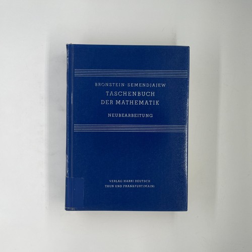 Taschenbuch der mathematik - taschenbuch,