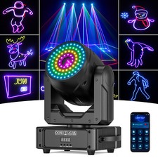 3D Animation Moving Head 2W RGB Laser Bühnenlicht DMX DJ Party Mit Bluetooth APP