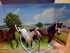 3-tlg Set Leder Halfter  &