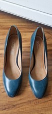 Pumps High Heels Gr.40, leder, blau/ grün, petrol, 5TH AVENUE Cindy Crawford