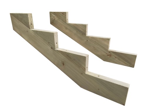 Deck step stringer - stringer, holz