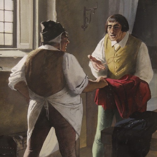 Gemälde malerei innenszene - gemälde,