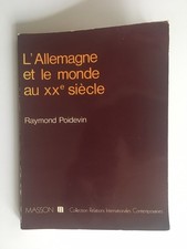 Deutschland und die Welt im 20. Jahrhundert - Raymond Poidevin MASSON 1983
