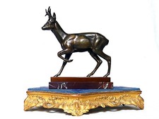 BRONZEFIGUR auf MARMORSOCKEL +