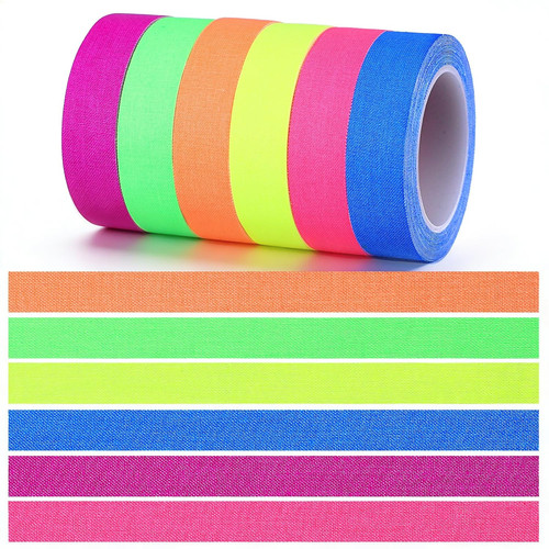 Rollen neon klebeband uv - 6,