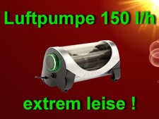 Aquarium 🐟LEISE LUFTPUMPE 150 L/h ✚ RÜCKSCHLAGVENTIL🐟Membranpumpe Zubehör Deko
