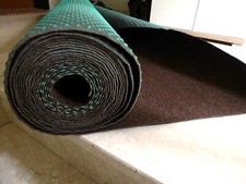 Kunstrasen Teppich  mit Noppen Braun 4mm (1Stk=0,5m) 1,30m breit (5€/m²) Outdoor