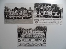 3 x DDR-Oberliga Lok. Leipzig Carl Zeiss Jena BFC Dynamo Mannschaftskarten  (98)