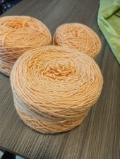 Strickgarn Apricot, Mako Baumwolle