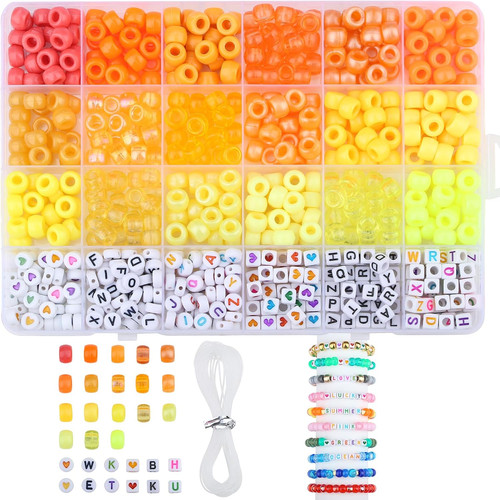 Gelb pony beads - gelb,