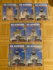 Hachette Hefte 60-66 verschweisst Bausatz BISMARCK 1:200