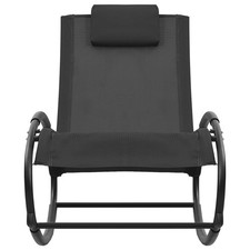 Sonnenliege mit Kissen Stahl