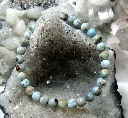 Larimar kugelarmband - ,