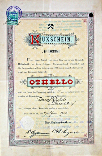 Eisenstein bergwerk othello - bergwerk,