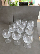 12 Cognacgläser, Glashütte