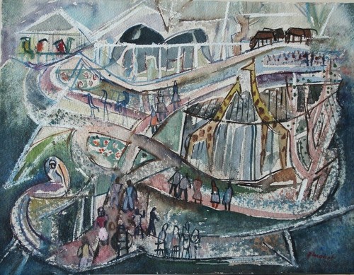 Gemälde aquarell landschaft - gemälde,