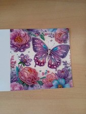 DIAMOND PAINTING ?GRUSSKARTE ? Schmetterling? Geburtstag ?    (C)