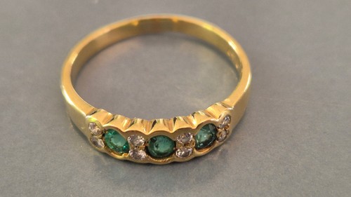 Edler smaragd diamant - diamant, 750