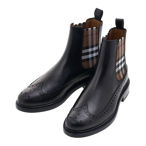 Burberry leder chelsea stiefel - chelsea,