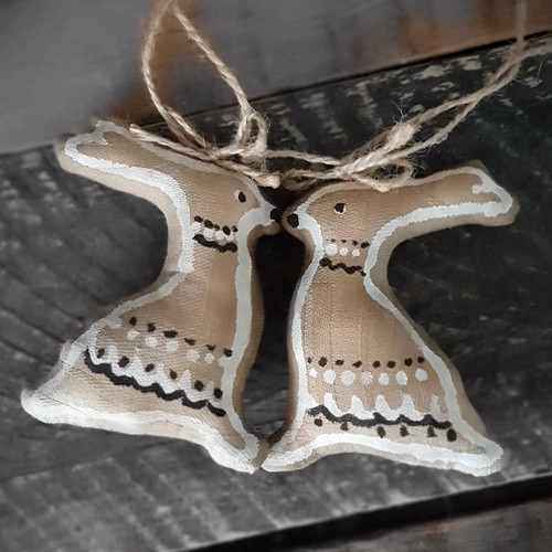 Design stoff baumschmuck hase - stoff-baumschmuck,