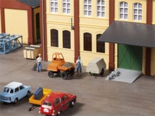 Auhagen 41641 Dumper mit Kompressoranhänger Baustelle Bausatz H0 Neu