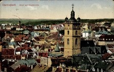 Ak Darmstadt in Hessen, Blick auf Stadtkirche, Stadtansicht,... - 4854904