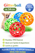 Vollgummi spielzeug gitterball - vollgummi,