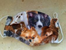 Behelfsmaske Mundschutz Maske selbst genäht 2 lagig Nasenbügel waschbar Hunde 