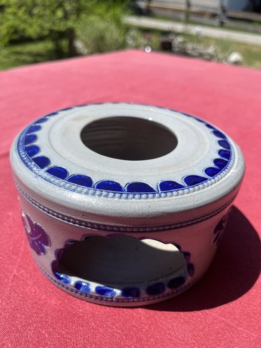 Stövchen blau grau keramik - stövchen,, blau/grau,