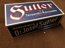 Große Schaufenster Werbe-Verpackung Terpentin-Kernseife Dr. Sutter Fürstenfeld