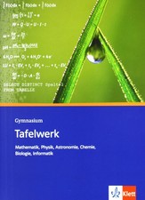 Klett Tafelwerk Mathe Physik Chemie Bio Info Sek I Abitur Formelsammlung