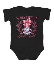 Merry & Bright Gnome Club Rosa - Weihnachten Xmas Christmas Unisex Baby Body