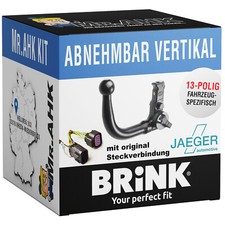 Brink Anhängerkupplung abnehmbar vert. für Mercedes C-Klasse W204 S204 13pol spe