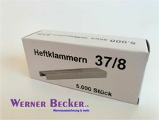 5.000 Heftklammern 37/8 für
