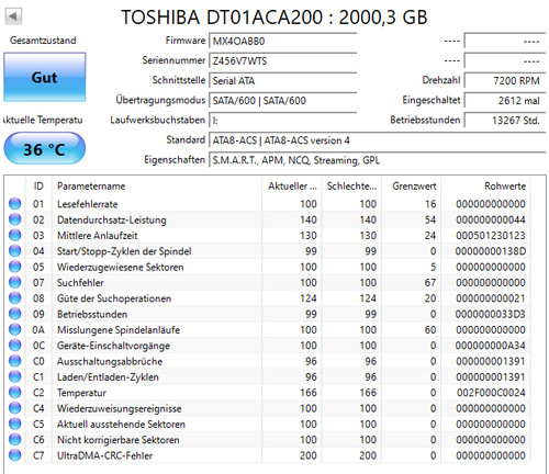 Toshiba 2tb festplatte - ,