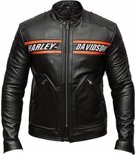Bill Goldberg Herren Harley Davidson Leder Motorrad Jacke mit Sicherheitsschutz