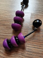 LANGANI Ohrringe - die mit der schwarzen Perle ca. 7cm langPerle - ca. 