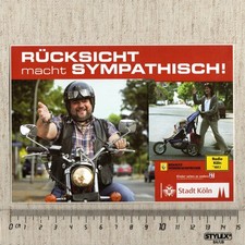 Aufkleber/Sticker Rücksicht macht Sympatisch Stadt Köln