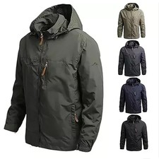 Herren Windjacke Windbreaker Regenjacke Wasserdicht Atmungsaktiv Softshell Jacke
