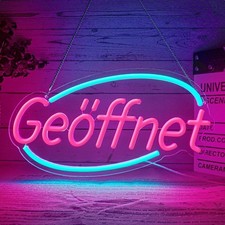Geöffnet neonschild für - geöffnet,