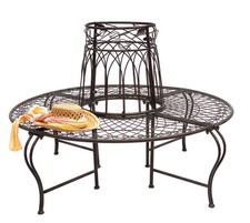 Rundbank Metall Wetterfest