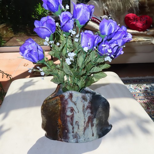 Blumenvase aus naturstein - blumenvase,